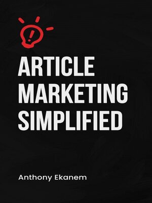 cover image of Article Marketing Simplified